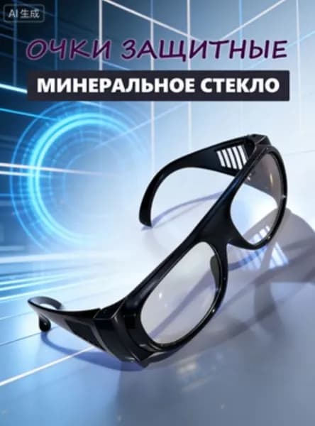 Очки защитные, цвет: Прозрачный, 1 шт.