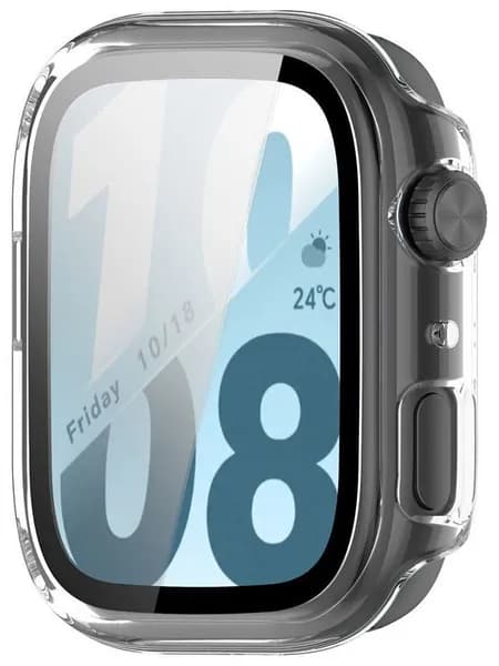 Чехол для Honor Watch X5i из поликарбоната, жесткий чехол для HONOR X5I, полностью закрывающий экран, защитная пленка на стекло.