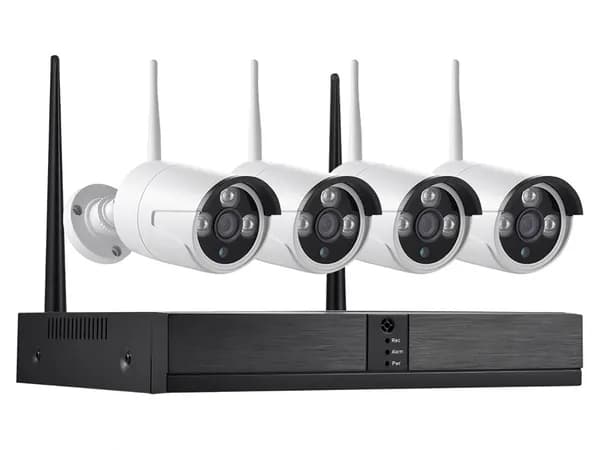 Kvadro Vision Sparta-M (Face Detect) - 2.0 - установка систем видеонаблюдения на 4 камеры, ip камеры видеонаблюдения уличные, комплект видеонаблюдения для дачи / Подарочная упаковка