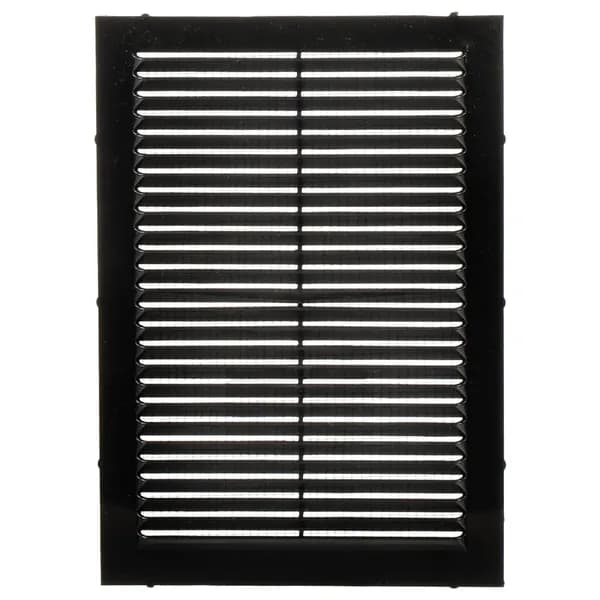 Решетка вентиляционная Viento пластиковая вытяжная 170x240 мм с сеткой, черная