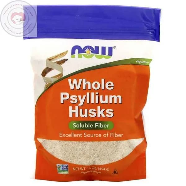NOW, Whole Psyllium (Псиллиум), клетчатка, Цельная оболочка (шелуха) семян подорожника для пищеварения, 454 г