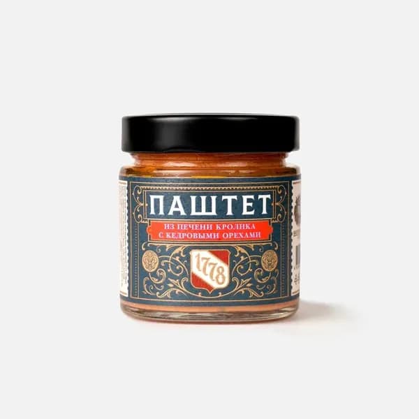 Паштет GASTRONOMIA 1778 " Печени кролика с кедровыми орехами"