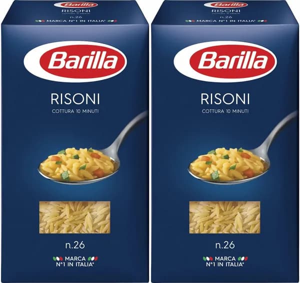 Макаронные изделия Barilla Risoni No 26 Фигурки, комплект: 2 упаковки по 450 г