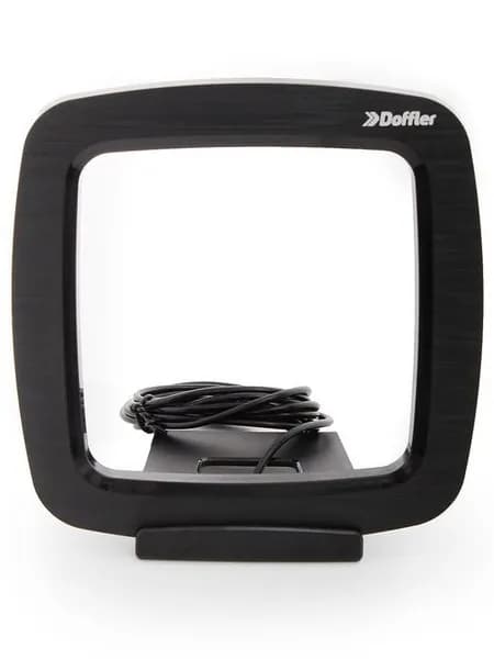 Антенна телевизионная комнатная DOFFLER ATV-058, цифровая DVB-T2, UHF (ДМВ), DVB-T, пассивная, кабель 1,5 м, черная