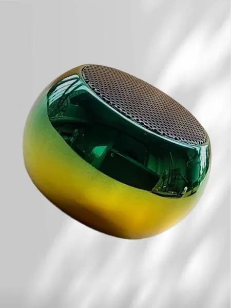 Портативная Bluetooth-колонка, золотисто - зеленый