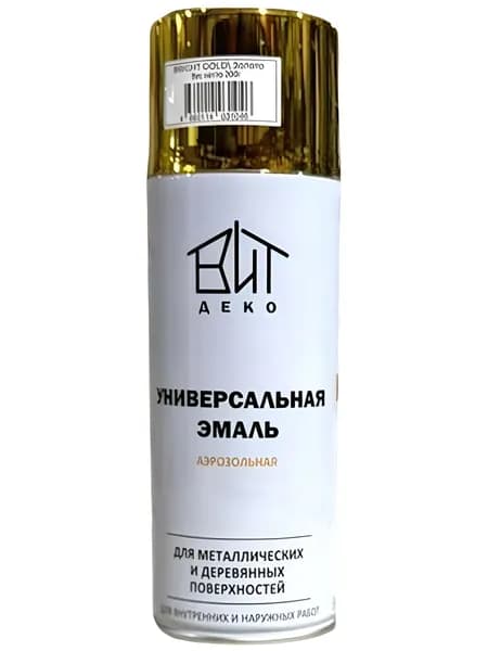 Эмаль аэрозоль универсальная акриловая Золото "ВИТ ДЕКО"
