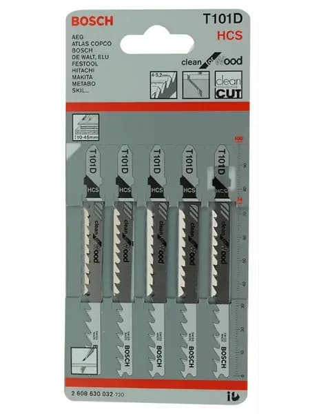 Пилки для лобзика по дереву T101D(5)