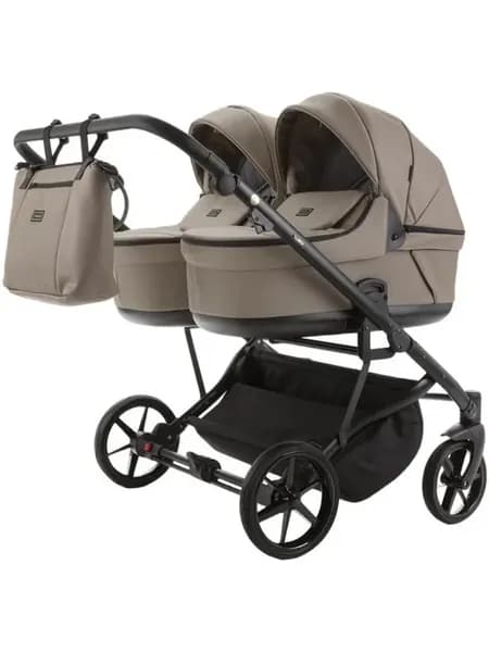 Коляска для двойни Adamex LEO DUO (2в1) DUO-TK72 - Бежевый