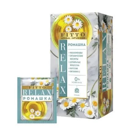 Fitto Чай травяной, Ромашка, 25 пакетиков