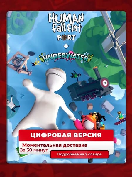 Human: Fall Flat на PS4 и PS5, цифровая версия, навсегда, гарантия