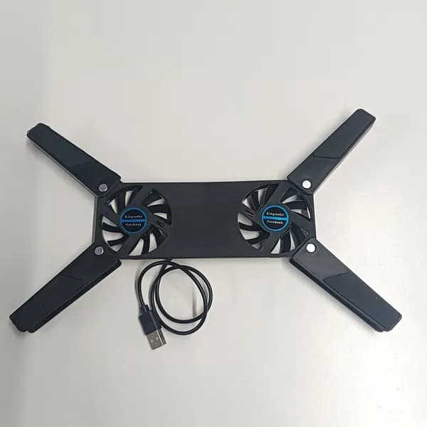 Вентилятор для ноутбука складной с двумя вентиляторами и питанием от USB