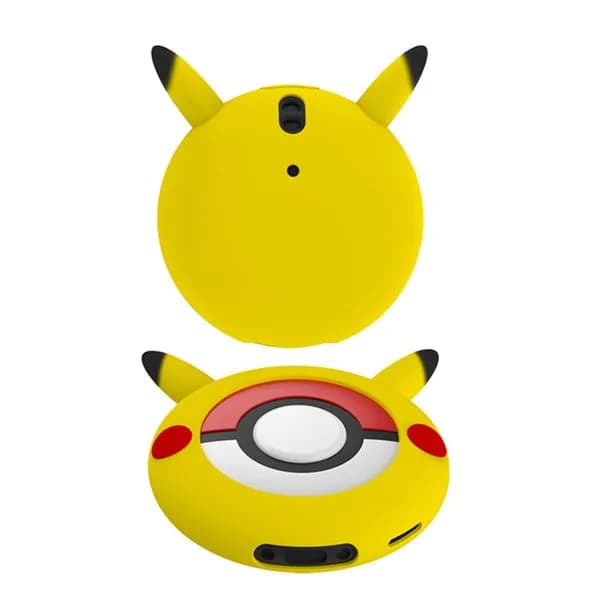 Силиконовый чехол для Pok mon GO Plus+ жёлтого цвета с ремешком