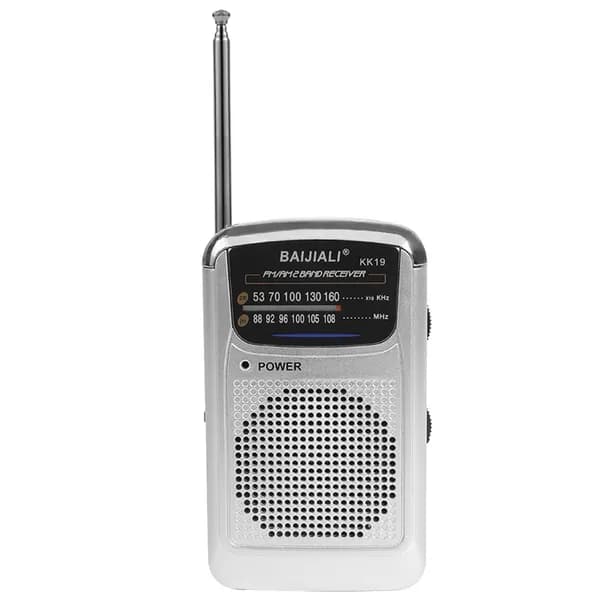 Портативный радиоприёмник FM/AM/SW с качественным динамиком и аккумулятором