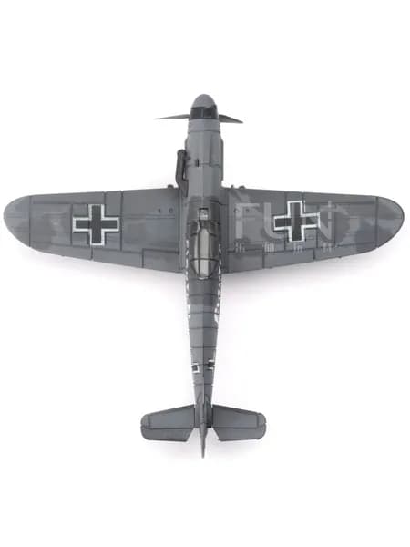 Модель истребителя Bf109 времен Второй мировой войны, 4D-конструктор, масштаб 1:48, модель военного самолета, детская развивающая сборная игрушка