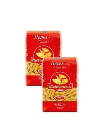 Макаронные изделия Шебекинские №343 "Перья", 2шт по 450 г