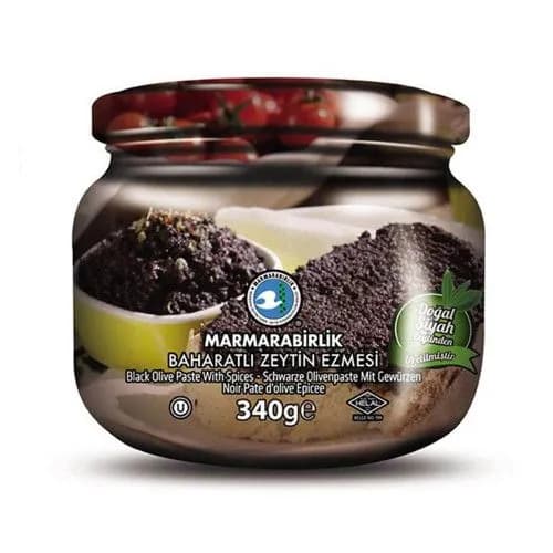 MARMARABIRLIK Оливковая паста с приправами 340 гр (BAHARATLI ZEYTIN EZMESI)