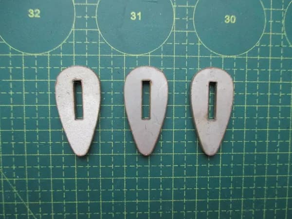 Больстер капля нержавеющий 3мм на нож, на рукоять ножа. 1шт.