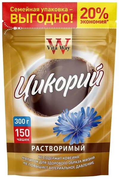 Цикорий растворимый Русский цикорий Vita Way порошкообразный, 300 г