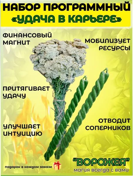 Набор программный "УДАЧА В КАРЬЕРЕ" с Тысячелистником Алтайским.