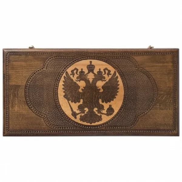 Резные нарды и шашки Держава