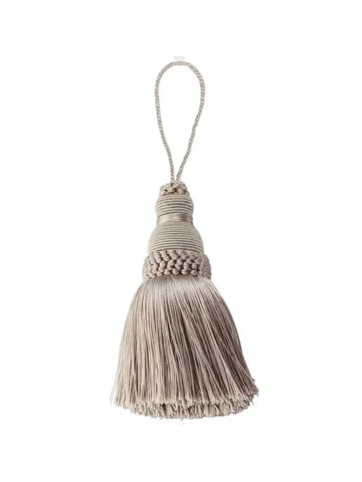 Белая кисточка с бахромой beige 20