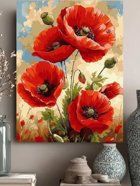 Картина "Печать струй" 30x40 см