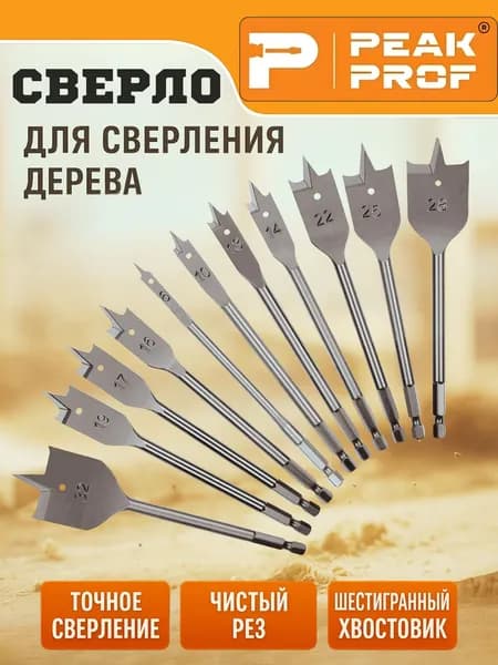 Сверло перьевое по дереву, 16 мм