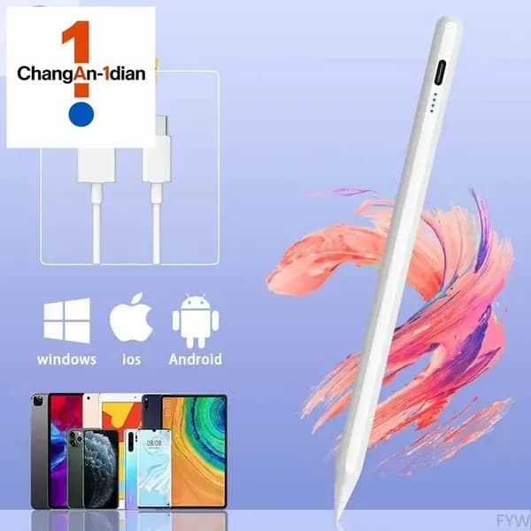 Универсальный стилус Active Pencil white для смартфонов Apple iPhone и Android, планшетов iPad, Xiaomi, Huawei, ноутбуков и сенсорных экранов мобильных телефонов