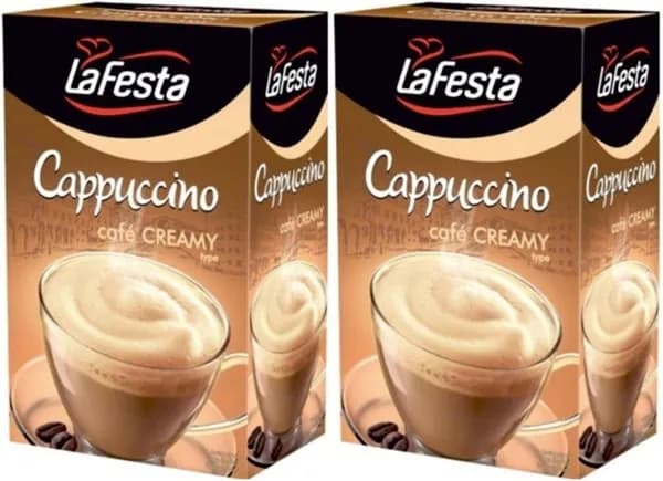 LaFesta Кофейный напиток Каппучино Сливочный 12,5 г,10 пак,2 упаковки