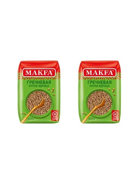 Makfa Крупа гречневая ядрица, 500 г, 2 шт