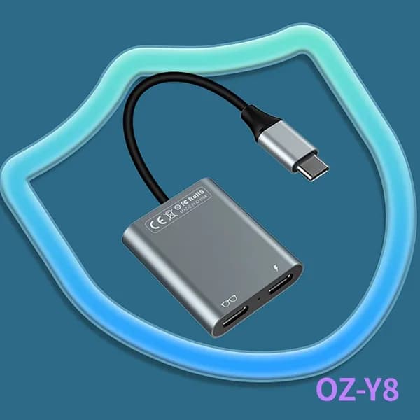Хаб-адаптер для AR-очков с поддержкой USB 3.2 Gen2 и PD-зарядки до 100 Вт