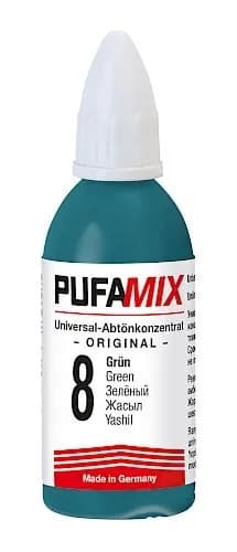 Колер зеленый универсальный для краски, колеровочная паста PUFAS pufamix №8, 20 мл