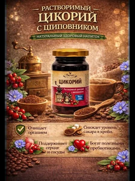 Цикорий жидкий с шиповником, 200 г