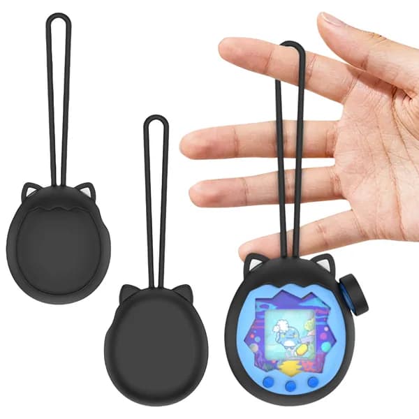 Силиконовый чехол для Tamagotchi Paradise, чёрный, защита от царапин и ударов
