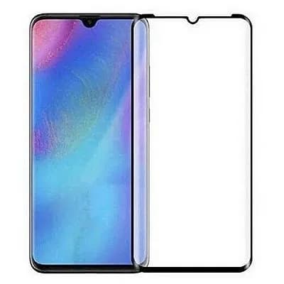 Защитное стекло 5D-9D Tempered Glass для Realme C35 / Реалми C35 полное покрытие, черная рамка