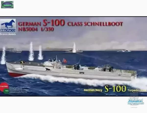 Bronco 1/350 Немецкий S-100 Class Schnellboot NB5004 Модель сборная корабля