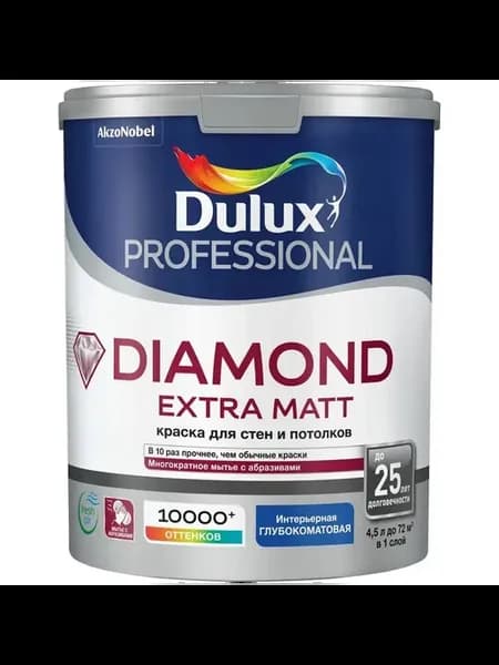 Краска Diamond Extra Matt глуб.мат. 1 л. (1 класс прочн.)