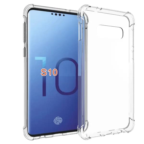 Противоударный чехол с усиленными углами для Samsung Galaxy S10+ (SM-G975F, SM-G975U, SM-G975W, SM-G975U1, SM-G9750) с защитой камеры и экрана