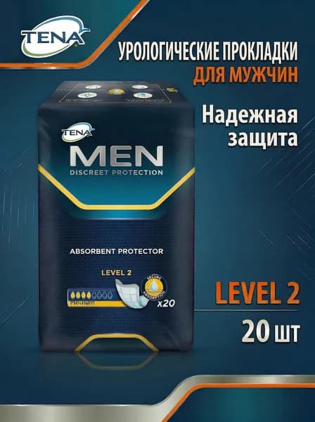 Урологические прокладки для мужчин TENA Men Level 2 (1 упаковка)