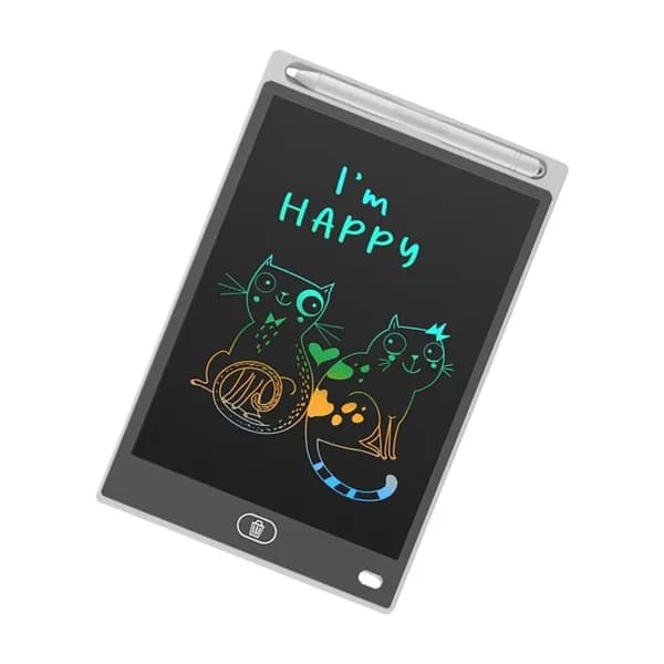 Цветная LCD панель для письма для детей 8.5 дюймов легкая доска для рисования и заметок рукописный ввод, Белый