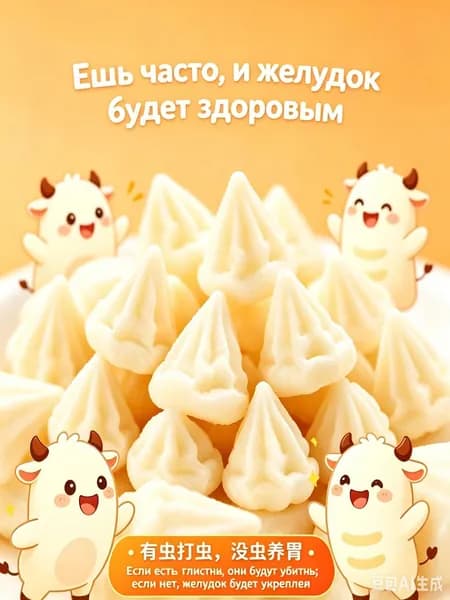 Лактобактериальные конфеты для здоровья желудка 10 шт по 1,2 г в упаковке Устранение вздутия, изжоги, неприятного запаха изо рта, поддержка микрофлоры ЖКТ