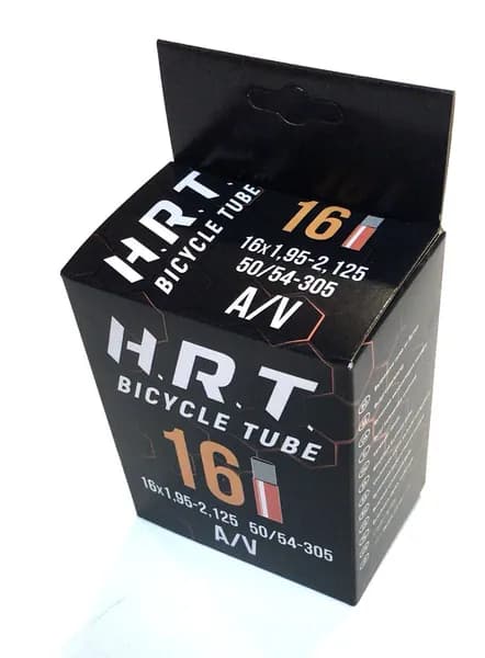 Камера для велосипеда 16х1,95-2,125 ниппель авто H.R.T. бутиловая