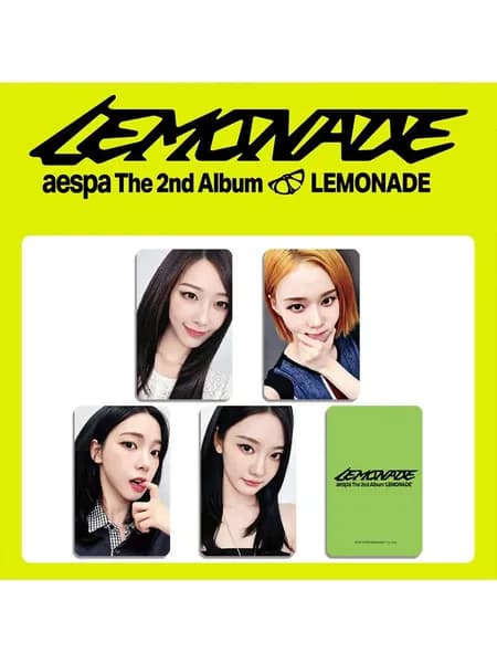 Фотокарточки LEMONADE Коллекционные карты Подарок для фаната K-pop AESPA карточки