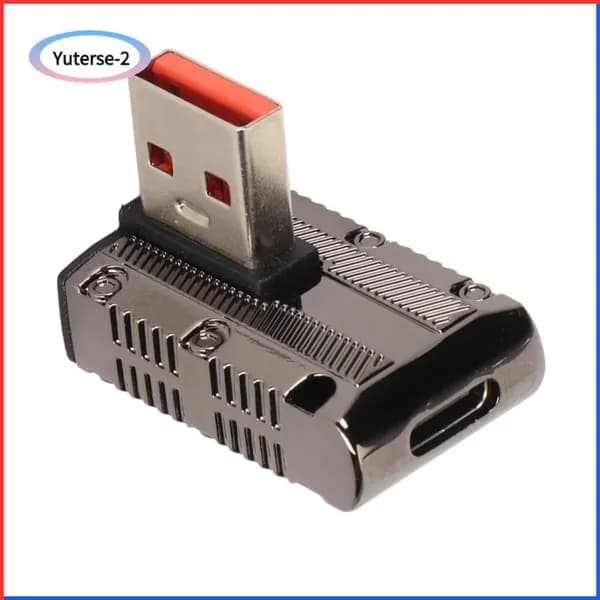 Компактный адаптер USB A-M к C-F, 120W, для зарядки и передачи данных на ходу
