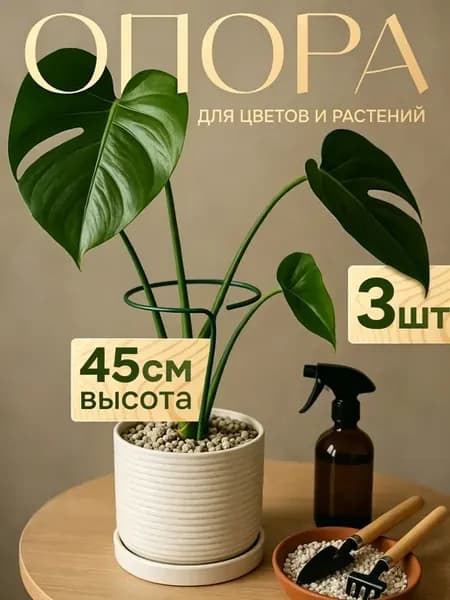 Кустодержатель опора для комнатных цветов и растений, 3шт