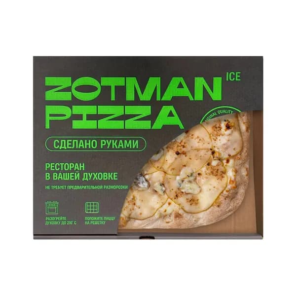 Пицца Груша и горгонзола 415 г, Zotman Pizza, замороженная