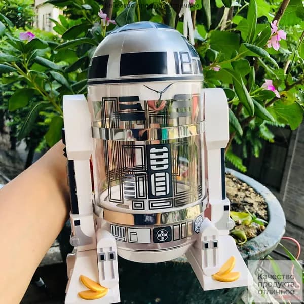 Бытовая мини-кофеварка ручной варки, Робот Star Wars R2-D2, кофейник-пресс для мокко