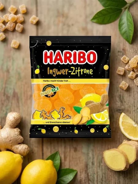 Жевательный мармелад Haribo Ingwer Zitrone Лимон-Имбирь 160 г