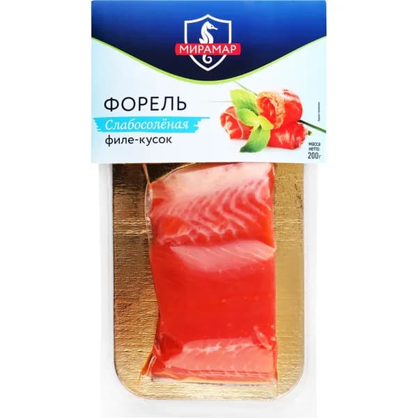 Форель МИРАМАР филе-кусок слабосоленая, 200г
