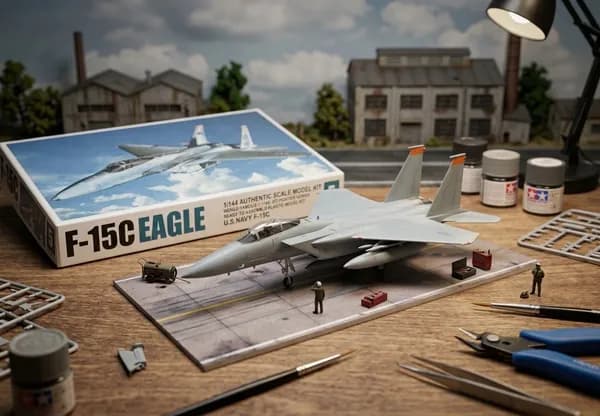 Сборная модель истребителя McDonnell Douglas F-15C Eagle 1:144